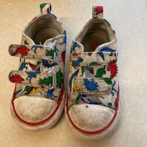 Size 8 dinosaur converse sneakers